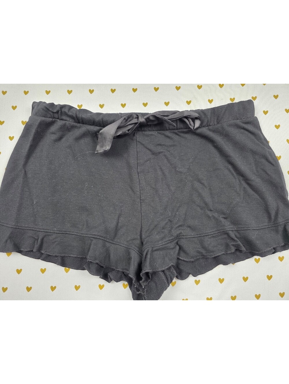 Victorias Secret Black Super Soft Large Sleep Shorts Boxers Pajama Bottoms